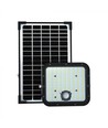 Projecteur LED Solaire 30W - IP65, Noir, avec panneau solaire, télécommande, batterie intégrée