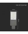 V-Tac Lampe de rue solaire LED 30W - Incl. télécommande, IP65