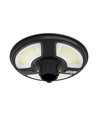 V-Tac Lampe de jardin solaire LED 7,5W - Noir, Ø42 cm, panneau solaire, capteur, IP65