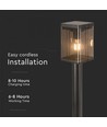 V-Tac Lampe de jardin solaire LED 2,5W - Capteur, IP54
