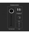 2 pcs. Lampe de jardin solaire LED - 3W, réglable, Ø14,8 cm, IP65