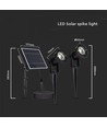 V-Tac 2x1,2W Lampes solaires de jardin LED - Noir, avec piquet, IP65