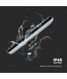 Applique murale solaire LED 15W - IP65, noir, détecteur