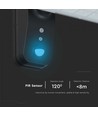Applique murale solaire LED 15W - IP65, noir, détecteur