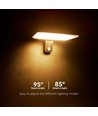 Applique murale solaire LED 15W - IP65, noir, détecteur