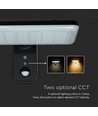 Applique murale solaire LED 15W - IP65, noir, détecteur