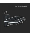 Applique murale solaire LED 15W - IP65, noir, détecteur
