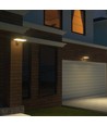 Applique murale solaire LED 15W - IP65, noir, détecteur