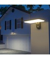 Applique murale solaire LED 15W - IP65, noir, détecteur