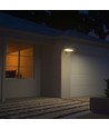 Applique murale solaire LED 15W - IP65, noir, détecteur