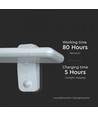 Applique murale solaire LED 15W - IP65, blanc, détecteur