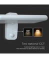 Applique murale solaire LED 15W - IP65, blanc, détecteur