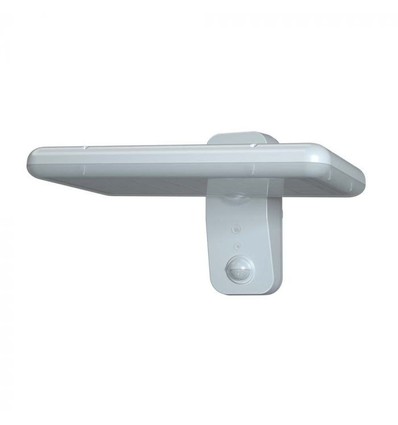 Applique murale solaire LED 15W - IP65, blanc, détecteur