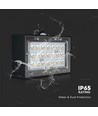 Applique solaire LED 3W - IP65, noir, détecteur