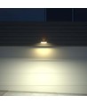 Applique solaire LED 3W - IP65, noir, détecteur