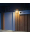 Applique solaire LED 3W - IP65, noir, détecteur
