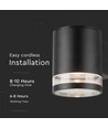 Applique solaire LED 0,55W - IP54, noir