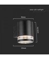 Applique solaire LED 0,55W - IP54, noir