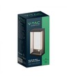 Applique murale solaire LED 1W - IP54, noir, capteur
