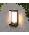 Applique murale solaire LED 1W - IP54, noir, capteur