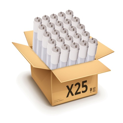 25x 60cm / 8,5W Tube LED - Verre