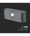 Applique murale solaire LED 2.5W - IP54, détecteur, angle de diffusion réglable