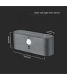 Applique murale solaire LED 2.5W - IP54, détecteur, angle de diffusion réglable