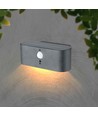 Applique murale solaire LED 2.5W - IP54, détecteur, angle de diffusion réglable