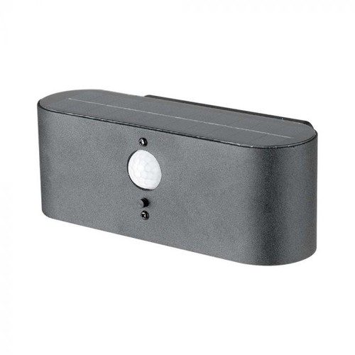 Applique murale solaire LED 2.5W - IP54, détecteur, angle de diffusion réglable