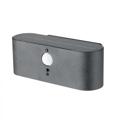 Applique murale solaire LED 2.5W - IP54, détecteur, angle de diffusion réglable