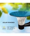 Applique solaire LED 15W - IP65, noir, détecteur