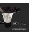 Applique solaire LED 15W - IP65, noir, détecteur