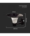 Applique solaire LED 15W - IP65, noir, détecteur