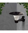 Applique solaire LED 15W - IP65, noir, détecteur