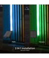 V-Tac bande LED solaire RGB 1,2W - 5 mètres, télécommande, IP67