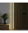 Éclairage 120cm pour panneau acoustique, noir - Ruban LED CCT, kit complet avec profilé alu