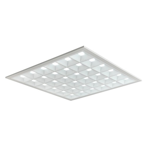 Dalle LED 60x60 Grille, 36W - Hauteur:35mm, 110lm/w, UGR16, RA90, Driver Philips, sans scintillement, bord blanc