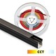 Éclairage 120cm pour panneau acoustique, noir - Ruban LED CCT, kit complet avec profilé alu