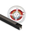Éclairage 120cm pour panneau acoustique, noir - Ruban LED CCT, kit complet avec profilé alu