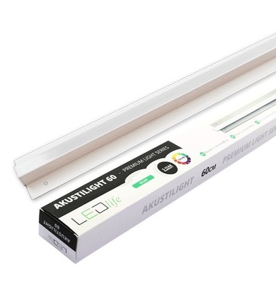 Rail LED Troldtekt 60 cm - 19W, Akustilight, encastré, 24V
