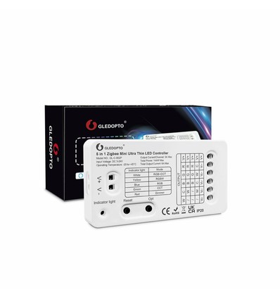 Contrôleur mini Zigbee Gledopto 5i1 Pro - Compatible Hue, RGB+CCT
