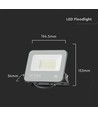 Projecteur LED 30W - 185lm/W, lampe de travail, extérieur