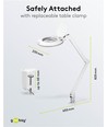 Lampe loupe LED avec pince x1,75 9W - Blanc
