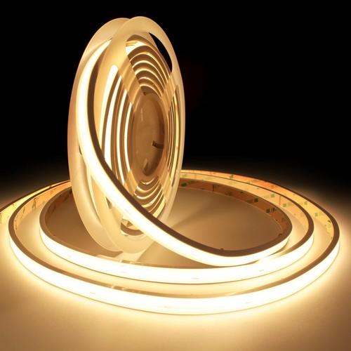 Ruban LED COB 5m 10W/m RA93 - 24V DC, IP65, 280 LED par mètre, COB LED