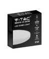 Plafonnier LED 24W - Ø29,5cm, hauteur : 5,5cm, bord blanc