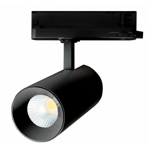 Spot sur rail triphasé 27W RA90 - Noir, deux angles de diffusion