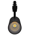 Spot sur rail triphasé 27W RA90 - Noir, deux angles de diffusion