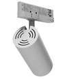 Spot sur rail triphasé 27W RA90 - Blanc, deux angles de diffusion