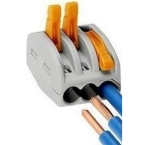 Connecteur rapide sans vis - Pour 3 fils