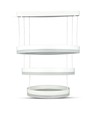 Lustre dimmable 92W avec 3 anneaux - Ø60cm, blanc chaud, lumière douce